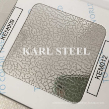 201 Stainless Steel Kem012 Embossed Sheet for Decoration Materials